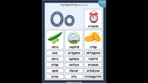 tagalog word starts with o
